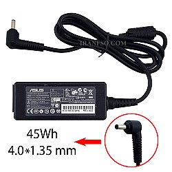 آداپتور لپ تاپ ایسوس 19V 2.37A زنبوکی سرفیش بزرگ 4x1.35mm