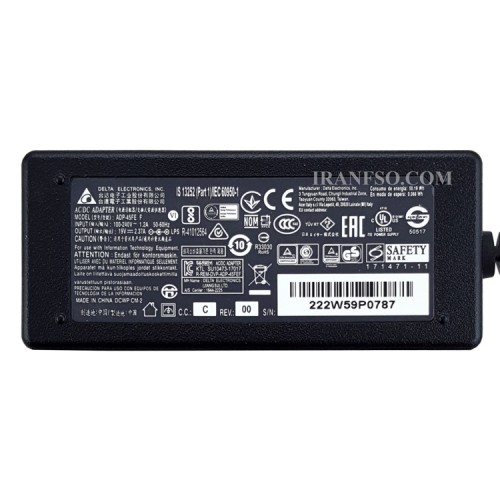 آداپتور لپ تاپ ایسوس 19V 2.37A Gimo Plus سرموبایلی کابل سه تایی