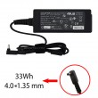 آداپتور لپ تاپ ایسوس 19V 1.75A زنبوکی سرفیش بزرگ 4*1.35mm