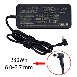 آداپتور لپ تاپ ایسوس 19.5V 11.8A Gimo Plus سوزن دار-کابل PC