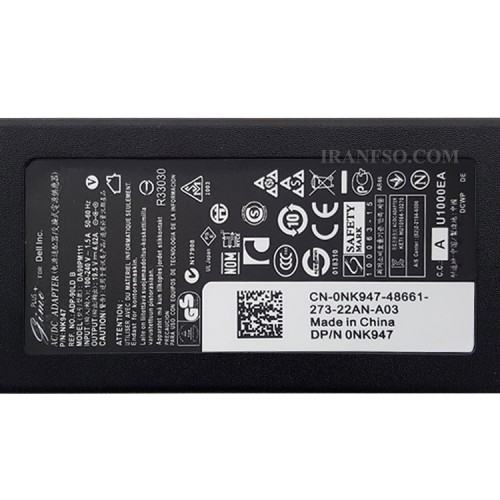 آداپتور لپ تاپ دل 19.5V 4.62A سرریز