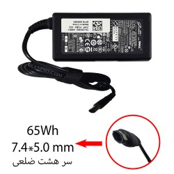 آداپتور لپ تاپ دل 19.5V 3.34A Gimo Plus سرهشت ضلعی