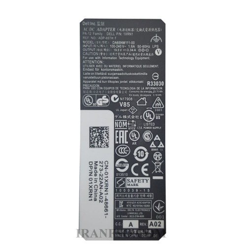 آداپتور لپ تاپ دل 19.5V 3.34A سرهشت ضلعی