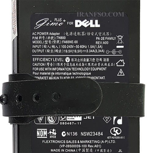 آداپتور لپ تاپ دل Slim 19.5V 3.34A اورجینال