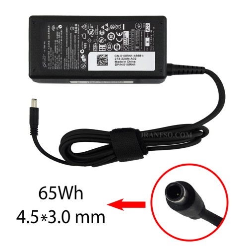آداپتور لپ تاپ دل 19.5V 3.34A سرریز سوزندار-اورجینال