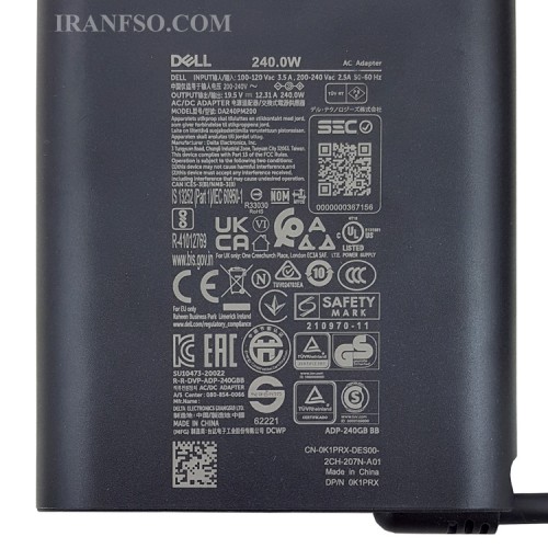 آداپتور لپ تاپ دل 19.5V 12.3A Gimo Plus سردلی