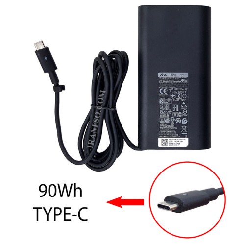 آداپتور لپ تاپ دل 20V 4.5A Slim_Type C