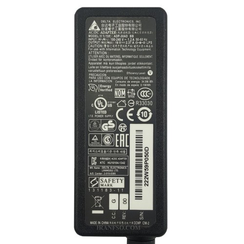 آداپتور لپ تاپ دلتا 19V 2.37A Gimo Plus_5.5x1.7mm