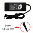 آداپتور لپ تاپ اچ پی 19.5V 4.62A سر فیش آبی