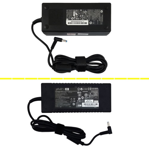آداپتور لپ تاپ اچ پی 19.5V 6.15A سرفیش آبی-اورجینال