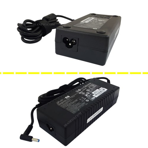 آداپتور لپ تاپ اچ پی 19.5V 6.15A سرفیش آبی-اورجینال
