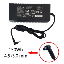 آداپتور لپ تاپ اچ پی 19.5V 7.7A Gimo Plus سر فیش آبی