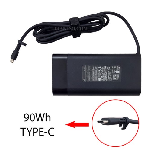آداپتور لپ تاپ اچ پی 20V 4.5A Slim_Type C