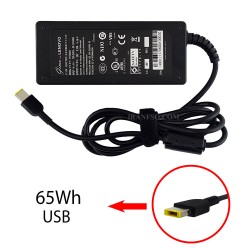آداپتور لپ تاپ لنوو 20V 3.25A سر یو اس بی