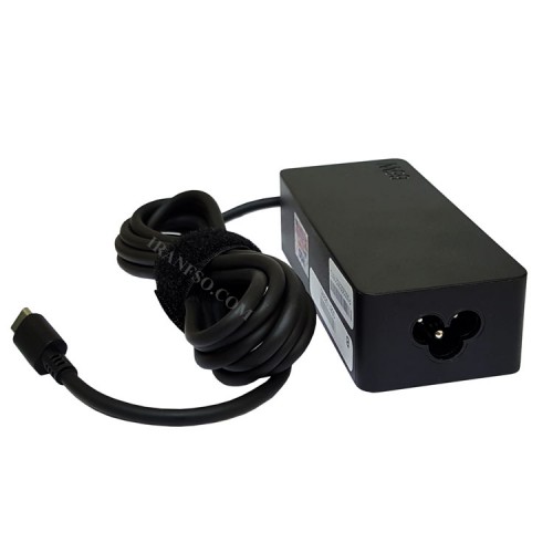 آداپتور لپ تاپ لنوو 20V 3.25A-15V 3A-9V 2A-5V 2A Type C مستطیلی-اورجینال