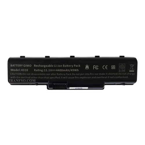 باتری لپ تاپ ایسر Aspire 5738-4710-4310-6Cell مشکی-49 وات ساعت