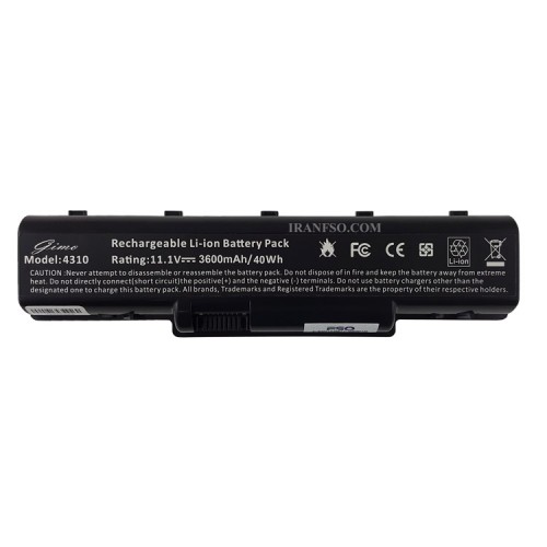 باتری لپ تاپ ایسر Aspire 5738-4710-4310-6Cell مشکی-40 وات ساعت