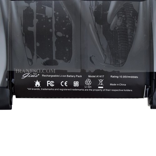 باتری لپ تاپ اپل A1417 Pro A1398_Mid 2012-Early 2013 Gimo Plus