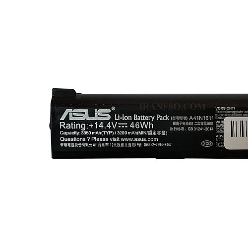 باتری لپ تاپ ایسوس Rog Strix GL553 مشکی-داخلی اورجینال