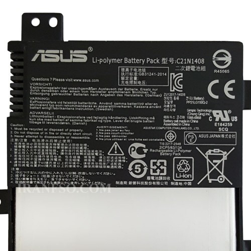 باتری لپ تاپ ایسوس VivoBook 4000 Internal-C21N1408 اورجینال