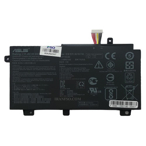 باتری لپ تاپ ایسوس FX504_B31N1726 Type A داخلی-اورجینال