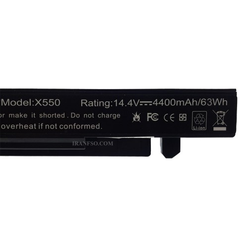 باتری لپ تاپ ایسوس X550-K550-8Cell Gimo Plus مشکی-63 وات ساعت