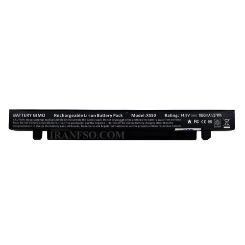 باتری لپ تاپ ایسوس X550-4Cell مشکی-27 وات ساعت