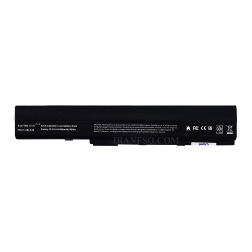 باتری لپ تاپ ایسوس K52 Gimo Plus مشکی-4400 میلی آمپر ساعت