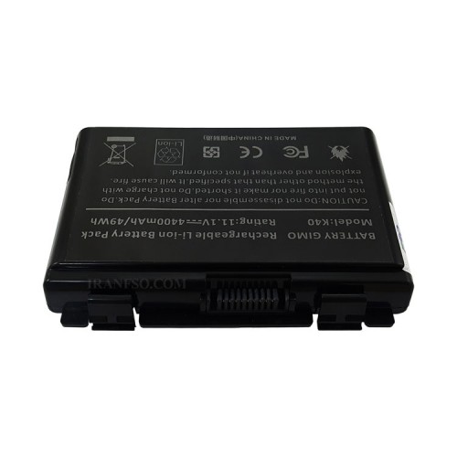 باتری لپ تاپ ایسوس K40-K50-F82 مشکی-49 وات ساعت