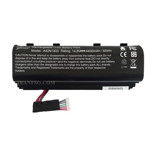 باتری لپ تاپ ایسوس ROG G751 Gimo Plus مشکی داخلی-65 وات ساعت