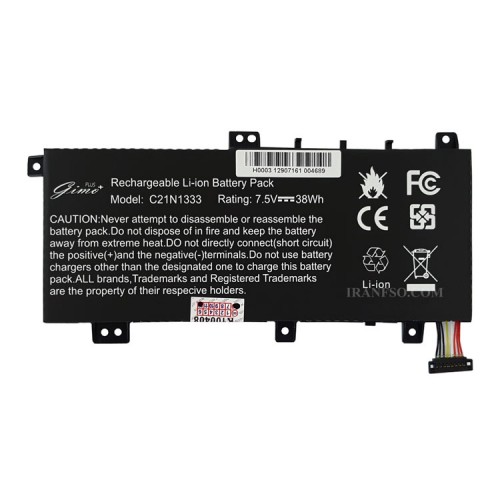 باتری لپ تاپ ایسوس TransFormer Book Flip TP550_C21N1333 Gimo Plus مشکی داخلی-38 وات ساعت
