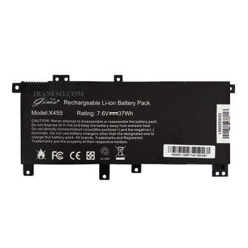 باتری لپ تاپ ایسوس X455-A455-K455_C21N1401 Gimo Plus مشکی داخلی-37 وات ساعت