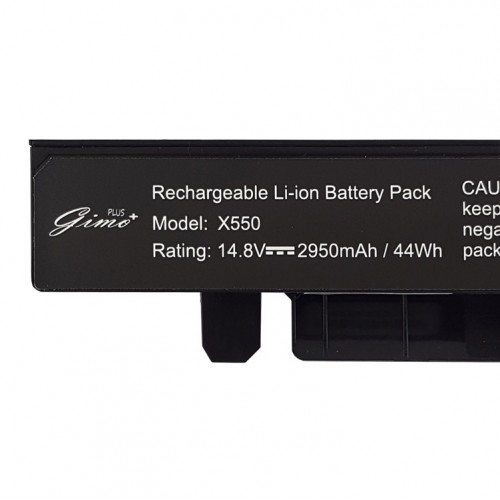 باتری لپ تاپ ایسوس X550-4Cell Gimo Plus مشکی-44 وات ساعت