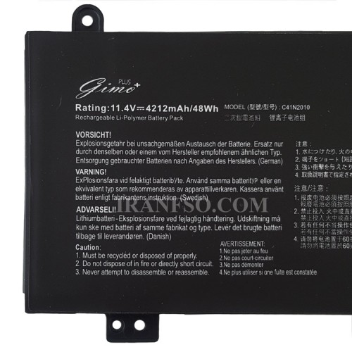 باتری لپ تاپ ایسوس TUF Gaming FX707_ROG G513QC_C41N2010_Gimo Plus مشکی داخلی-48 وات ساعت