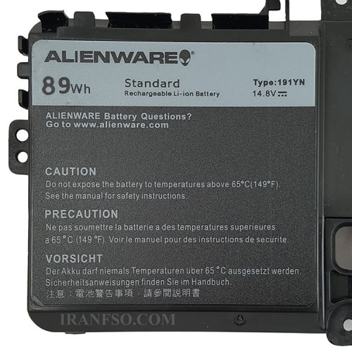 باتری لپ تاپ دل AlienWare 15-R1_191YN مشکی-داخلی اورجینال