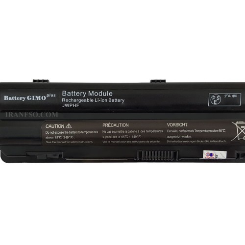 باتری لپ تاپ دل XPS L501-L502-9Cell Gimo Plus