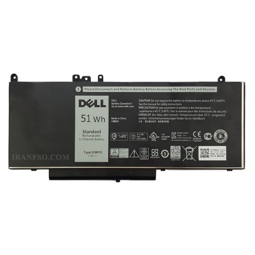 باتری لپ تاپ دل Latitude E5450_G5M10 مشکی اورجینال
