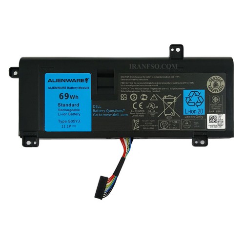 باتری لپ تاپ دل Alienware M14X-P18G_G05YJ داخلی-اورجینال