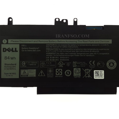 باتری لپ تاپ دل Latitude E5570_WJ5R2 مشکی-داخلی-اورجینال
