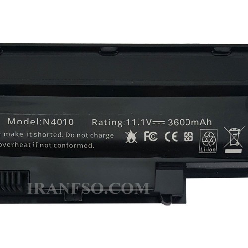 باتری لپ تاپ دل Inspiron N5010-N5110-N4010-N5030-6Cell مشکی-40 وات ساعت