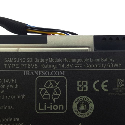 باتری لپ تاپ دل AlienWare M11X-PT6V8 مشکی-داخلی اورجینال