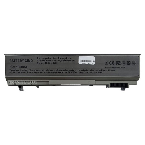 باتری لپ تاپ دل Latitude E6400-6Cell نقره ای-49 وات ساعت