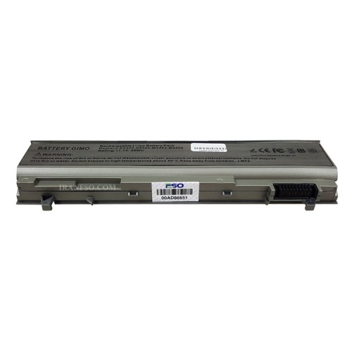 باتری لپ تاپ دل Latitude E6400-6Cell نقره ای-49 وات ساعت