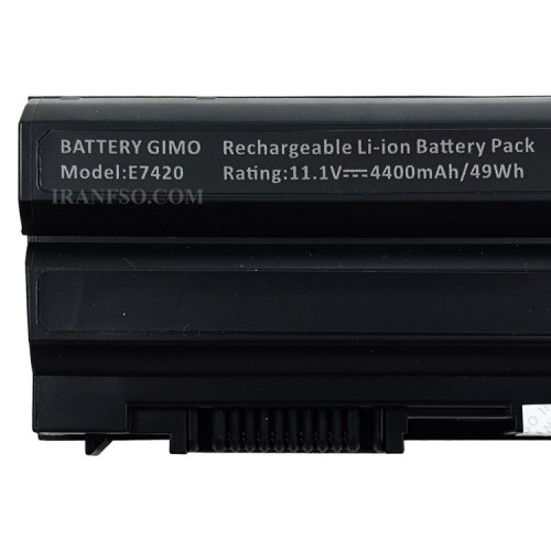 باتری لپ تاپ دل Latitude E5520-6Cell مشکی-4400 میلی آمپر ساعت