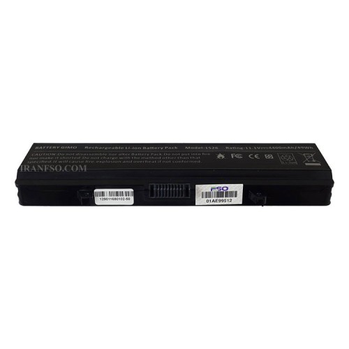 باتری لپ تاپ دل Inspiron 1525-1526-1545-6Cell مشکی-49 وات ساعت
