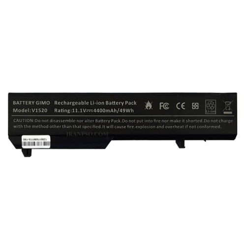 باتری لپ تاپ دل Vostro 1320-1520-6Cell مشکی-49 وات ساعت