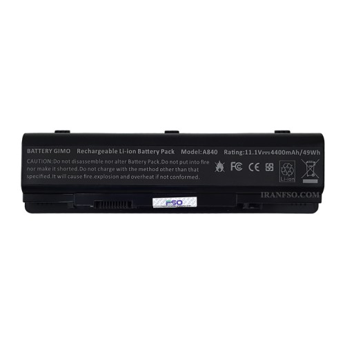 باتری لپ تاپ دل Vostro A840-A860-1015-6Cell مشکی-49 وات ساعت