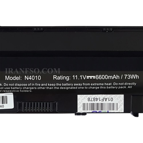 باتری لپ تاپ دل Inspiron N5010-N5110-N4010-N5030-9Cell Gimo Plus مشکی-73 وات ساعت