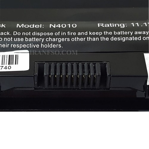 باتری لپ تاپ دل Inspiron N5010-N5110-N4010-N5030-9Cell Gimo Plus مشکی-73 وات ساعت