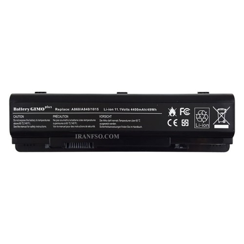 باتری لپ تاپ دل Vostro A840-A860-1014-1015-6Cell Gimo Plus مشکی-49 وات ساعت
